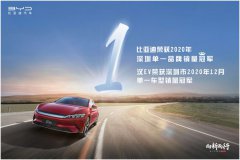 比亚迪获深圳单一车型和年度品牌“双冠王”